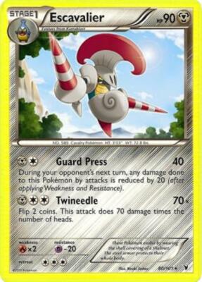 2x (BWNV-80) Escavalier Rare Pokemon B&W Noble Victories Card # 80