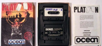 Sinclair ZX Spectrum 48K Game - PLATOON - Ocean - Tested & Working