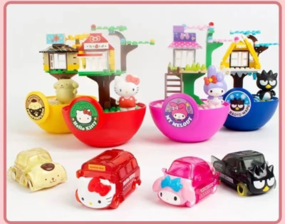 サンリオセレクト4 ✓ Official Sanrio Characters 4 Seasons Big Twist Eggs Building