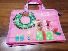 Tokyo Disney GingerBread Christmas Mickey & Minnie lunch case pouch bag Ginger