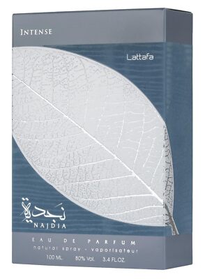 Lattafa Najdia Intense for Men Eau De Parfum Spray, 3.4 Ounce /100