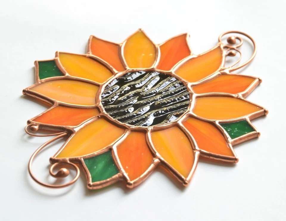 Vidrieras Girasol Ventanas Colgantes Flor Regalo Inauguración Decoración Foto 4 de 4