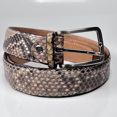 Mallette Pour Ordinateur Portable En Vrai Python Baglioni Italia - Taille 15 Pouces, Naturelle, Neuf