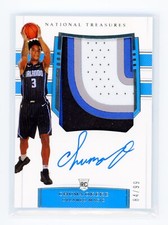 Chuma Okeke 2019 Panini National Treasures True Rookie Patch Auto /99 Magic