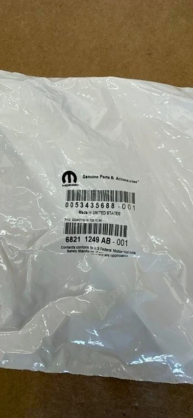 NEW MOPAR 68211249AB 14-22 RAM PROMASTER 1500 2500 3500 FRONT NAMEPLATE EMBLEM - Image 2 of 2