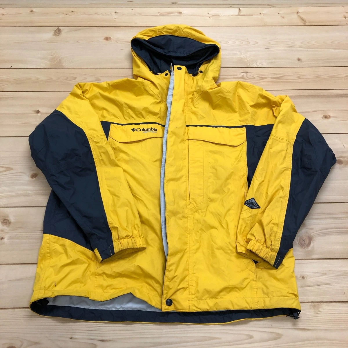 Yellow columbia shop jacket