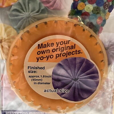Clover ''Quick'' Yo-Yo Maker-Round 1-3/4'' Large #8701 New Method With Instructions