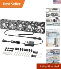 Versatile 120mm x 5 Exhaust Fan with AC Plug for Internal & External Cooling