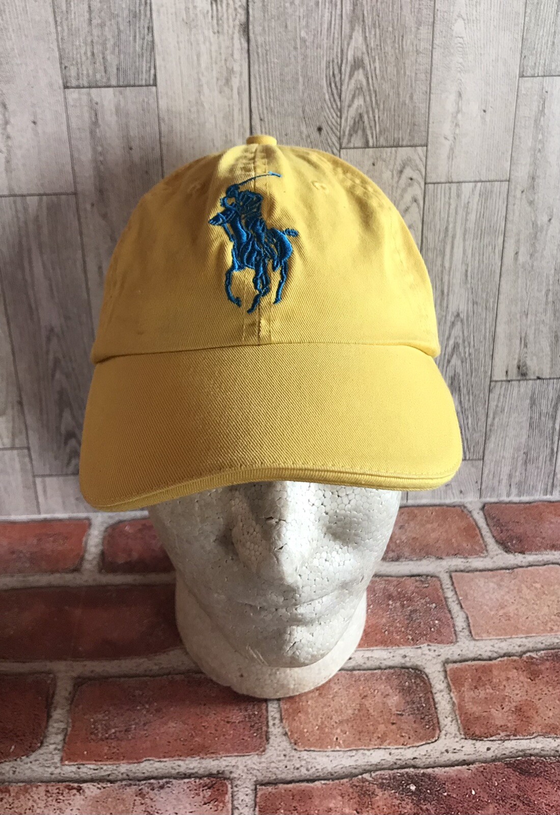 Cappello Ralph Lauren polo grande pony profumo giallo taglia unica si adatta alla maggior parte delle cinghie posteriori