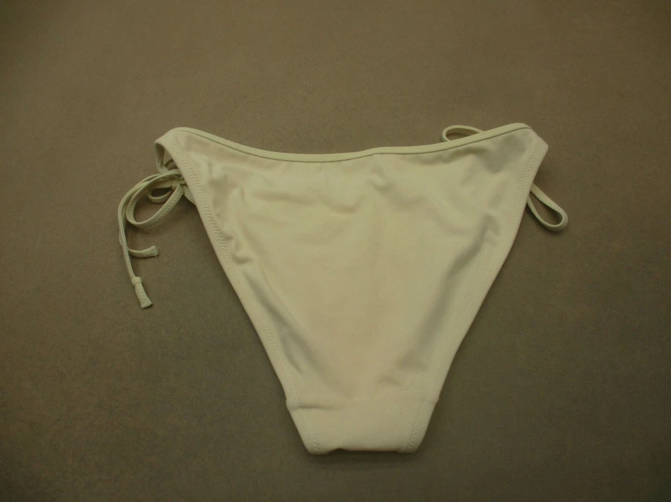 Parte inferior de bikini descarada con lentejuelas corte alto marfil talla M para mujer Victoria's Secret 8M Foto 4 de 4