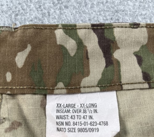Army Combat Uniform Pants Scorpion Camo Unisex XX-Large/XX-Long Utility Security - Picture 6 of 8