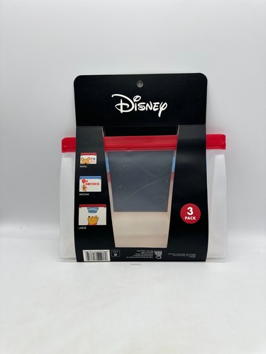 Disney Whinne the pooh Gussetted food storage Bags, New 3- Pack - Picture 2 of 2