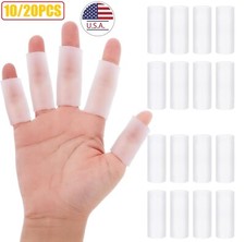 10/20x Silicone Gel Finger Sleeve Protectors  Cushions Relief for Finger Pain