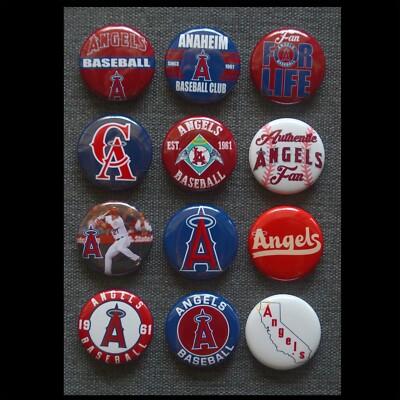 Los Angeles Angels / Pinback Buttons (Set of 12) / 4 Size options | eBay
