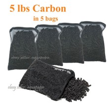 Activated Charcoal Carbon in 5 Mesh Bags Aquarium Pond Canister Filter TTL 5 LBS