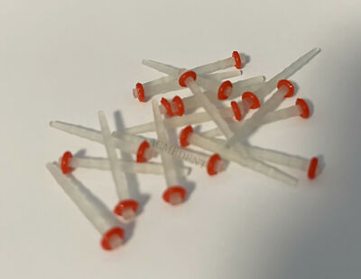 50-1000Pcs Dental Fiber Post Quartz Screw Thread Poles Teeth Restoration  1.4mm