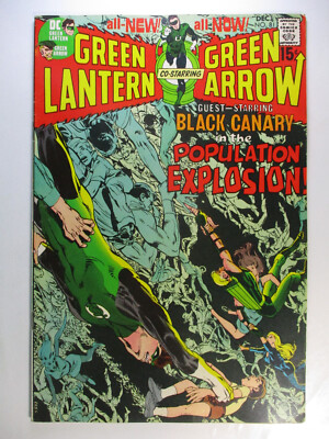 Green Lantern Green Arrow #81, Population Explosion, Adams, F/VF, 7.0, OWW Pages