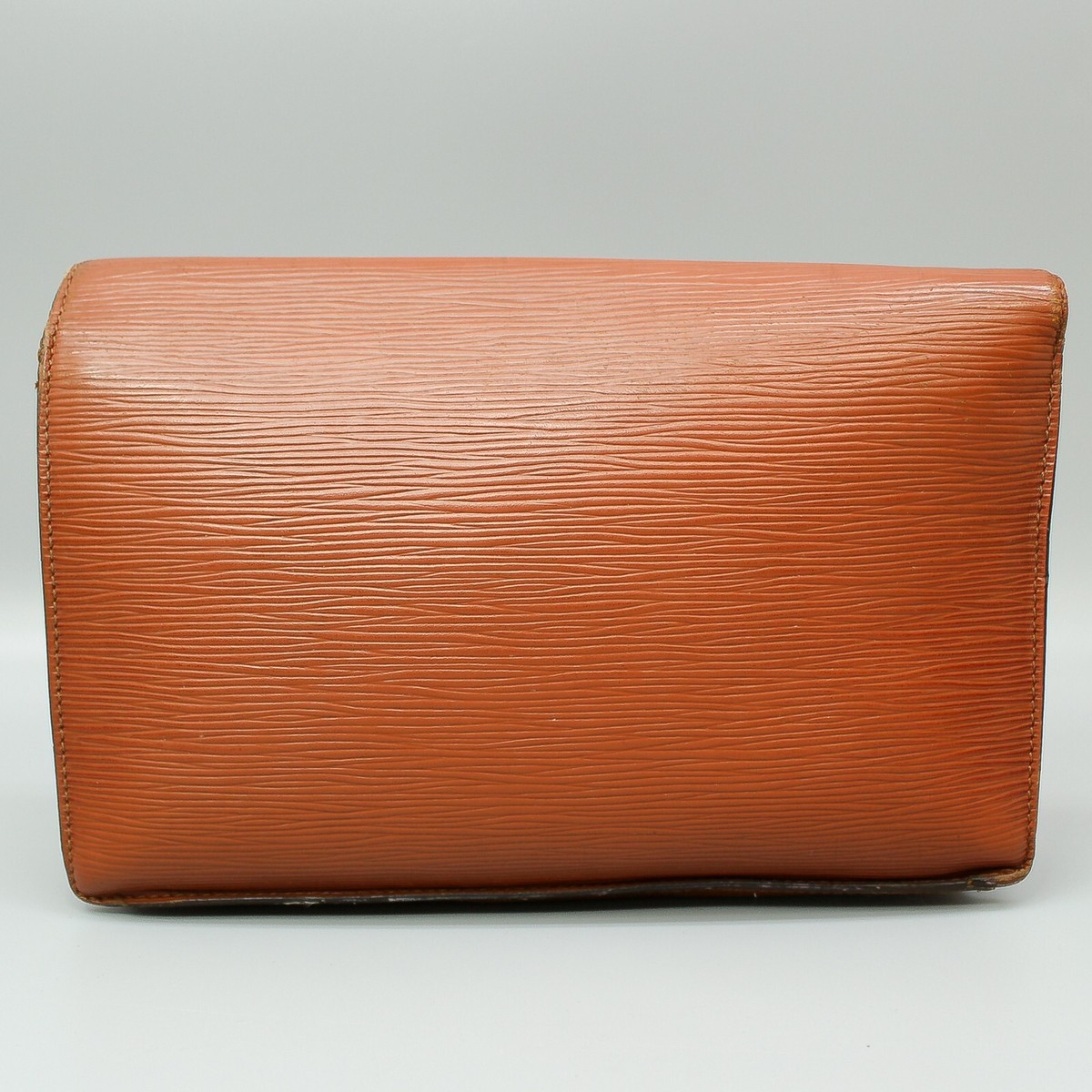 LOUIS VUITTON SELLIER DRAGONNE Clutch Bag Purse Epi Leather M52613 