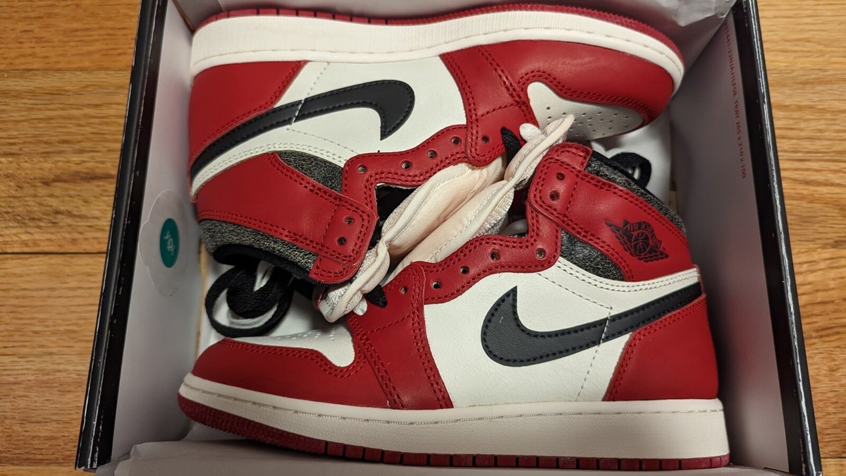 Air Jordan 1 Retro High OG Chicago Lost & Found (GS) FD1437-612 Sz