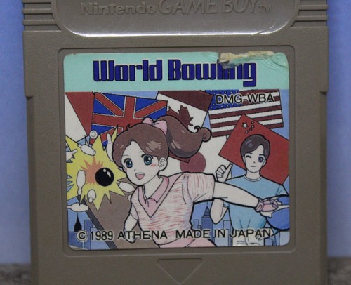 World Bowling Nintendo Gameboy Japanese Import Cartridge Only 1989 DMG-WBA Japan - Picture 2 of 3