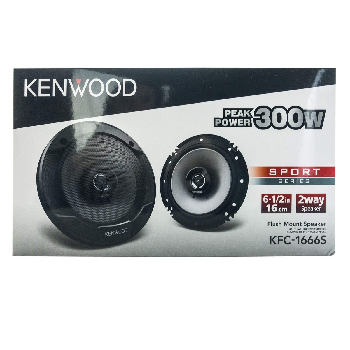Kenwood KFC 1666S 6.5 Inch 2 Way Car Speakers 300W Peak Power 4