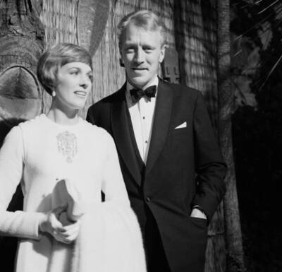 Julie Andrews Attends A Party With Actor Max Von Sydow Old Movie Photo