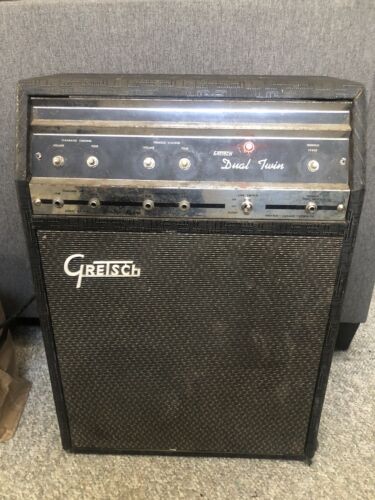Gretsch Dual Twin 6162 2x10 Guitar Amp Amplifier Valco Mid 1960’s Vintage