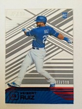 2021 Panini Chronicles clear vision red KEIBERT RUIZ #ed 32/100! LA Dodgers