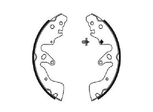 Bosch Brake Shoe Set 0 986 487 756 for Suzuki