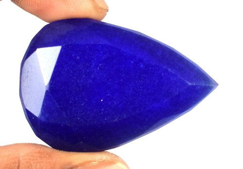 Investment Grade 275 Kt / 1 Stück Birne Afrikanischer Blauer Saphir Natur Edelstein SQ70 - Bild 4 von 5