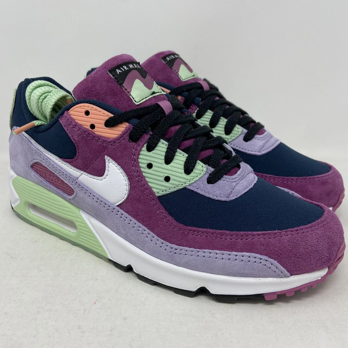 Mayor Gastos de envío Metáfora Nike Air Max 90 NRG Purple White Green Mens Size 10 New DM0035-500 | eBay