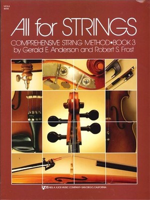 All for Strings Book 3 (viola) Viola Music Anderson Kjos Music