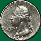 1941-S Washington Quarter Silver Almost Uncirculated AU Coin #38668