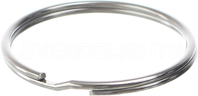 Cleverdelights 2 Inch Silver Key Rings 10 Pack Strong Durable Jewelry Finding