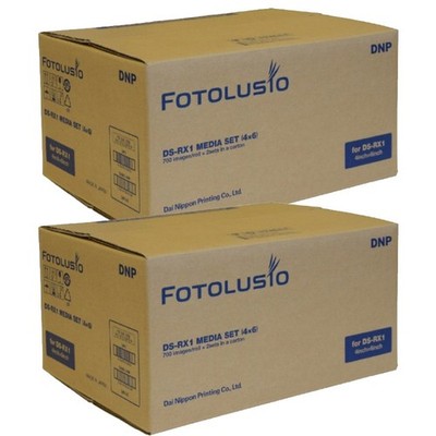 2x DNP RX1HS 4x6 Paper & Ribbon for RX1, RX1HS, 2 Rolls-Total 1400 Prints