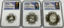 1776 1976 S NGC PF 69 Cameo Bicentennial Proof Set Washington Kennedy Eisenhower