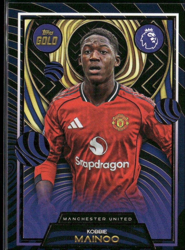 KOBBIE MAINOO ToppsJapaneditionトーディングカード Kobbie Mainoo 2025-26 Topps Gold Premier League | eBay