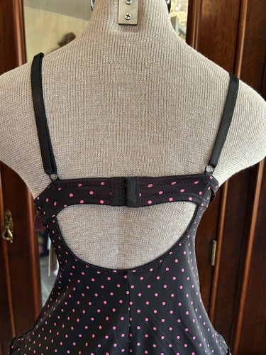Playboy Intimates Cami Black Hot pink Bunny Logo NWT Medium - Picture 12 of 14