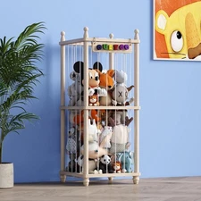 Stuffed Animal Storage Wood Organizer, Large Toy Chest for Plushies, Nursery