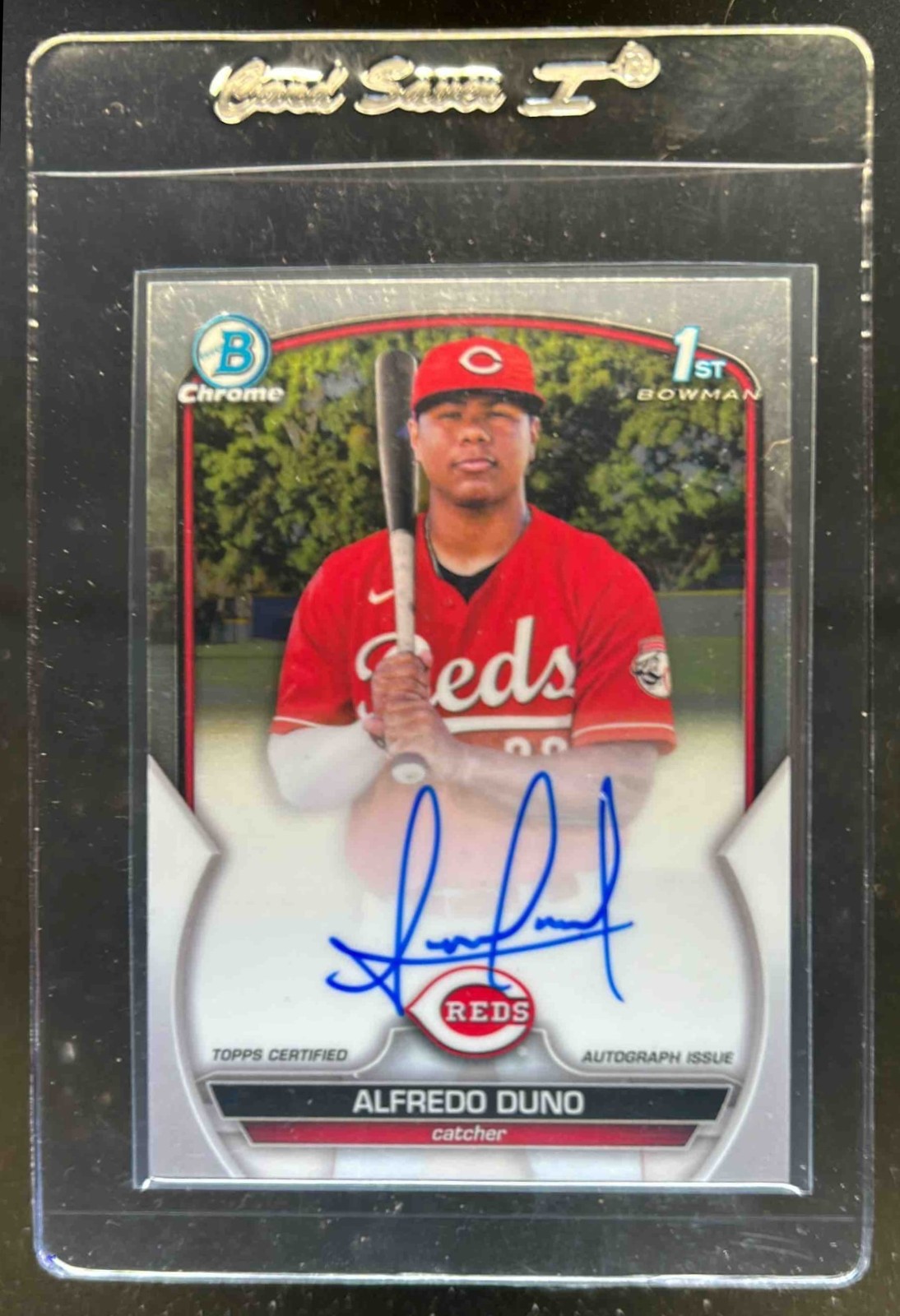 2023 Bowman Chrome Alfredo Duno Auto 1st Prospect #CPA-ADU Reds