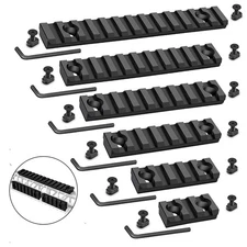 4 Pack 3/5/7/9/13 Slots M-LOK Rail Aluminum Picatinny Rail Section Set New