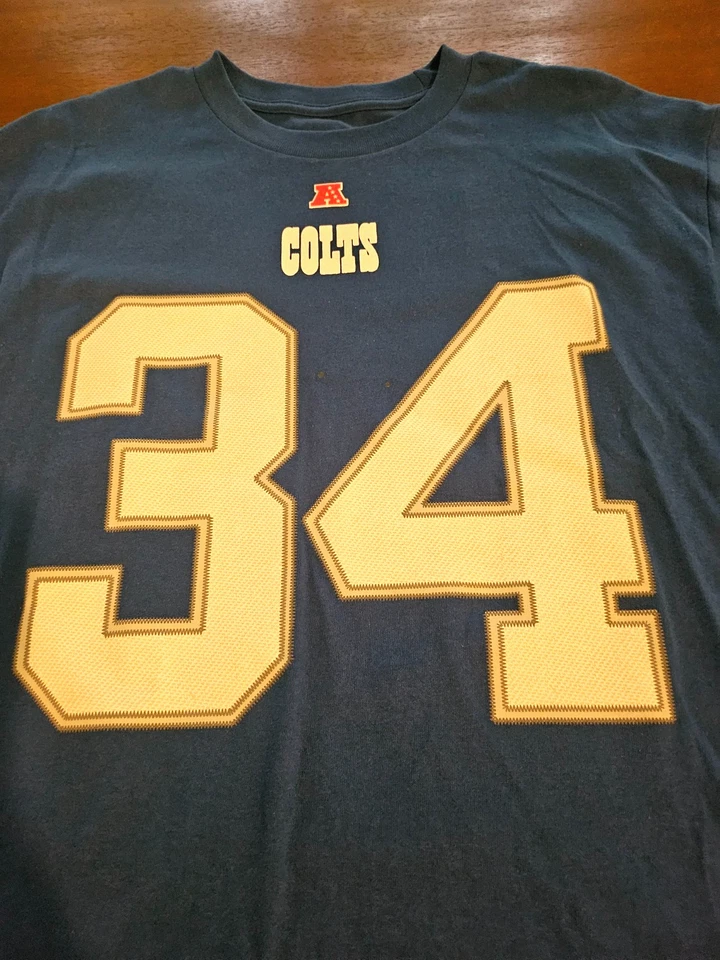 NFL Team Apparel Colts Richardson #34 Blue T-shirt Large - Изображение 3 из 4