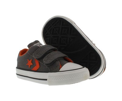 Converse Star Player Ev Infant/Toddler Shoes Size 2, Color: Grey/Orange