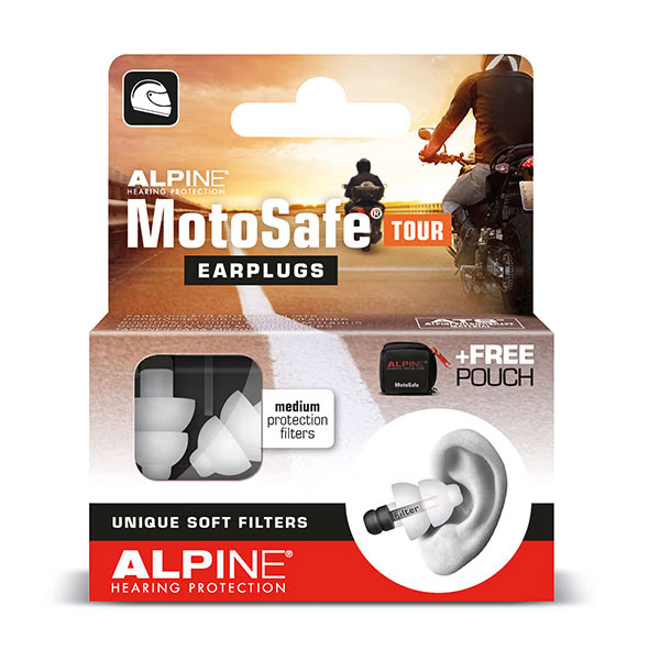 Alpine MotoSafe Tour Motorcycle Motorbike Earplugs Ear Plugs