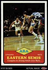1973 Topps #205 ABA East Semi-Finals Cougars / Nets 7.5 - NM+