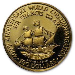 1980 British Virgin Islands Proof Gold $100 Sir Francis Drake | eBay