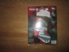 BUCILLA O' Christmas Tree 18" Felt Stocking Kit 84757 Patchwork Trees New NIP