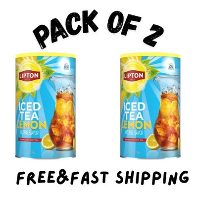 Lipton Lemon Iced Tea Mix, 28 Quarts (2 PACK)