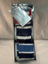 1980s Striped Tube Socks 3 Pack Spiegel Fathers Day Gift Box Sz 10-15 NIB