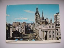 Aberdeen postcard - Union Street. Old Cars etc.